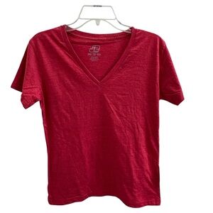Youth Lot of 12 Red V-Neck Unisex Tee